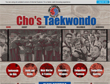 Tablet Screenshot of chos-taekwondo.com